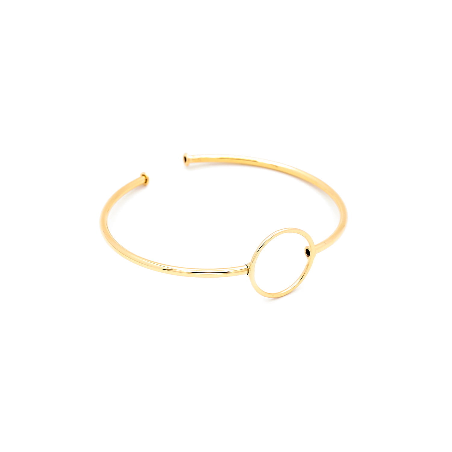 Bratara fixa Sakura din aur galben de 14k