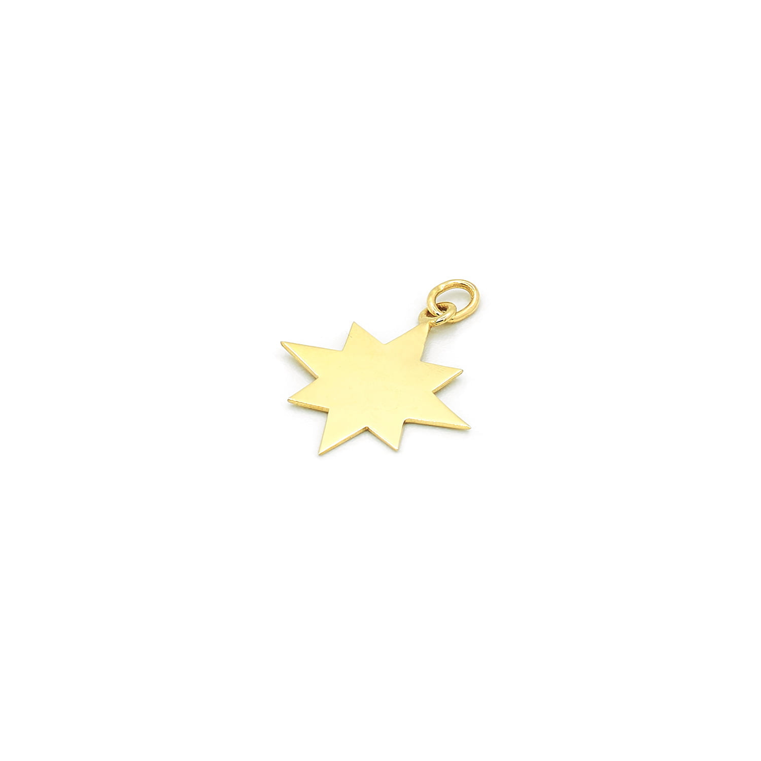 Pandant Star din aur galben de 14k